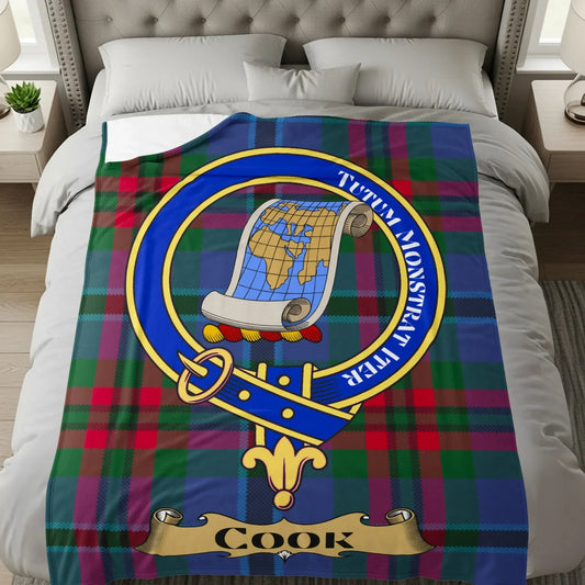 Scottish Heritage Inspired Cook Family Crest Blanket product