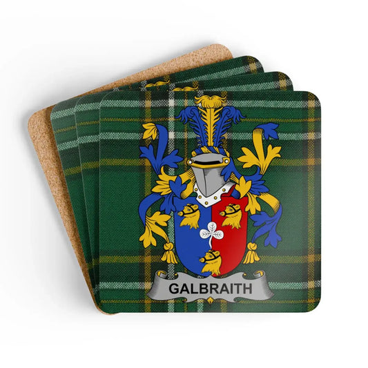 Galbraith Tartan Crest Design Stylish Coaster Set product
