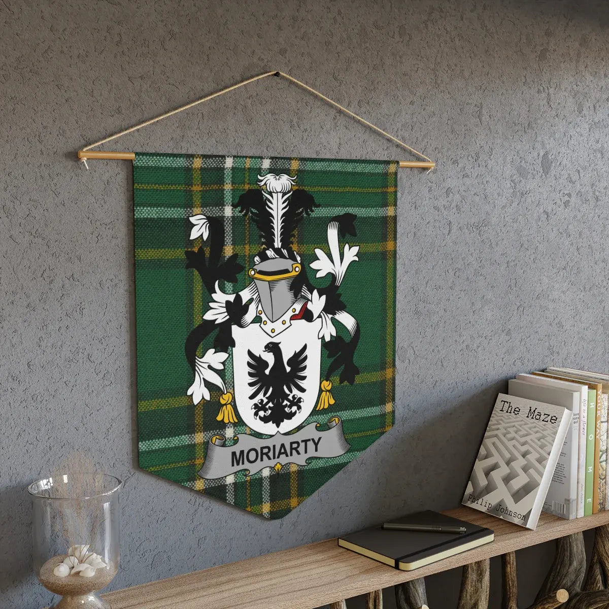 Moriarty Family Crest Plaid Wall Hanging Banner product