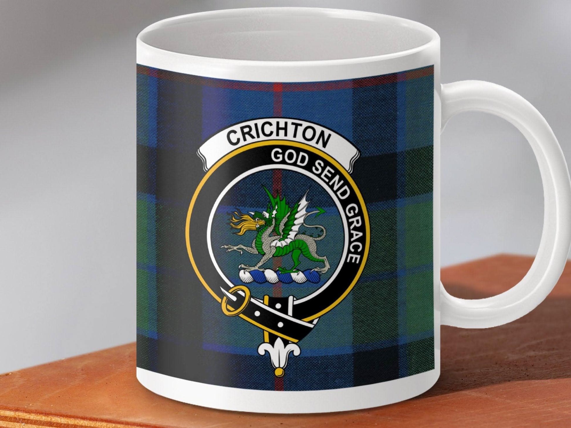 Crichton Clan Crest God Send Grace Mug product