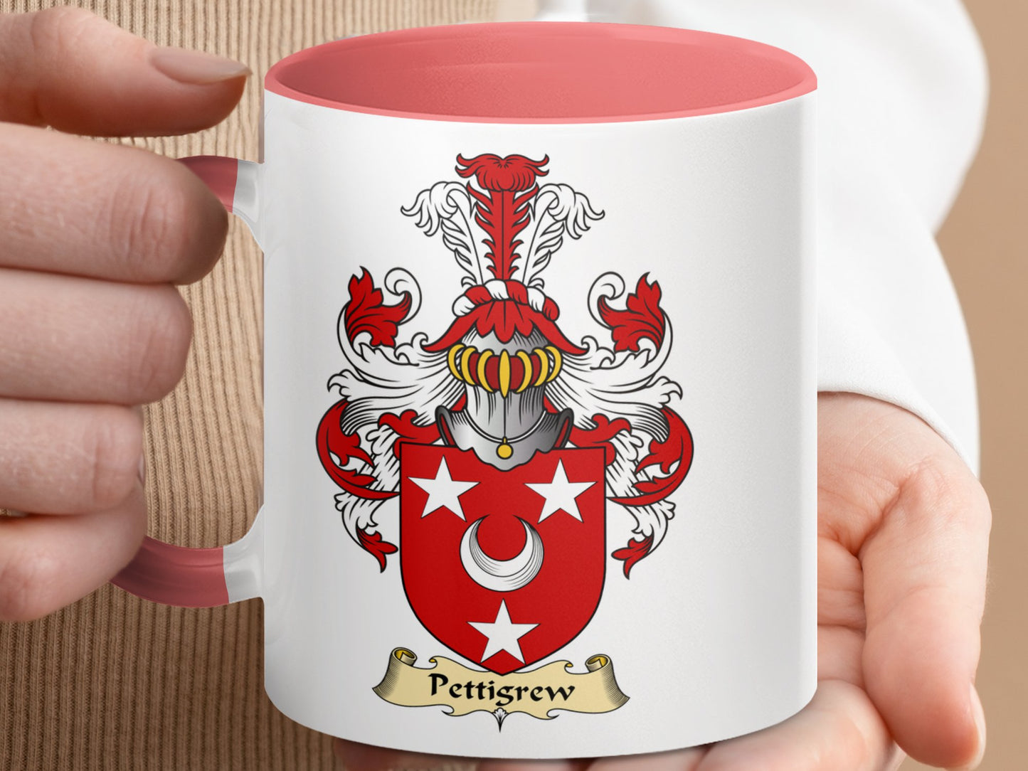 Pettigrew Scottish Coat of Arms Mug - Living Stone Gifts