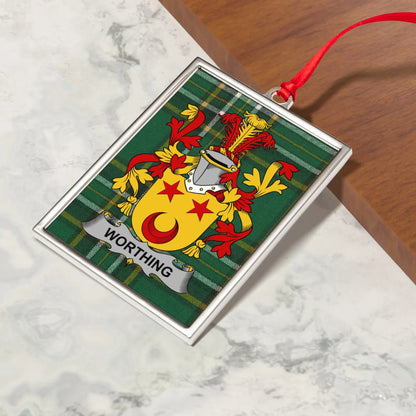 Worthing Family Crest Ornament product