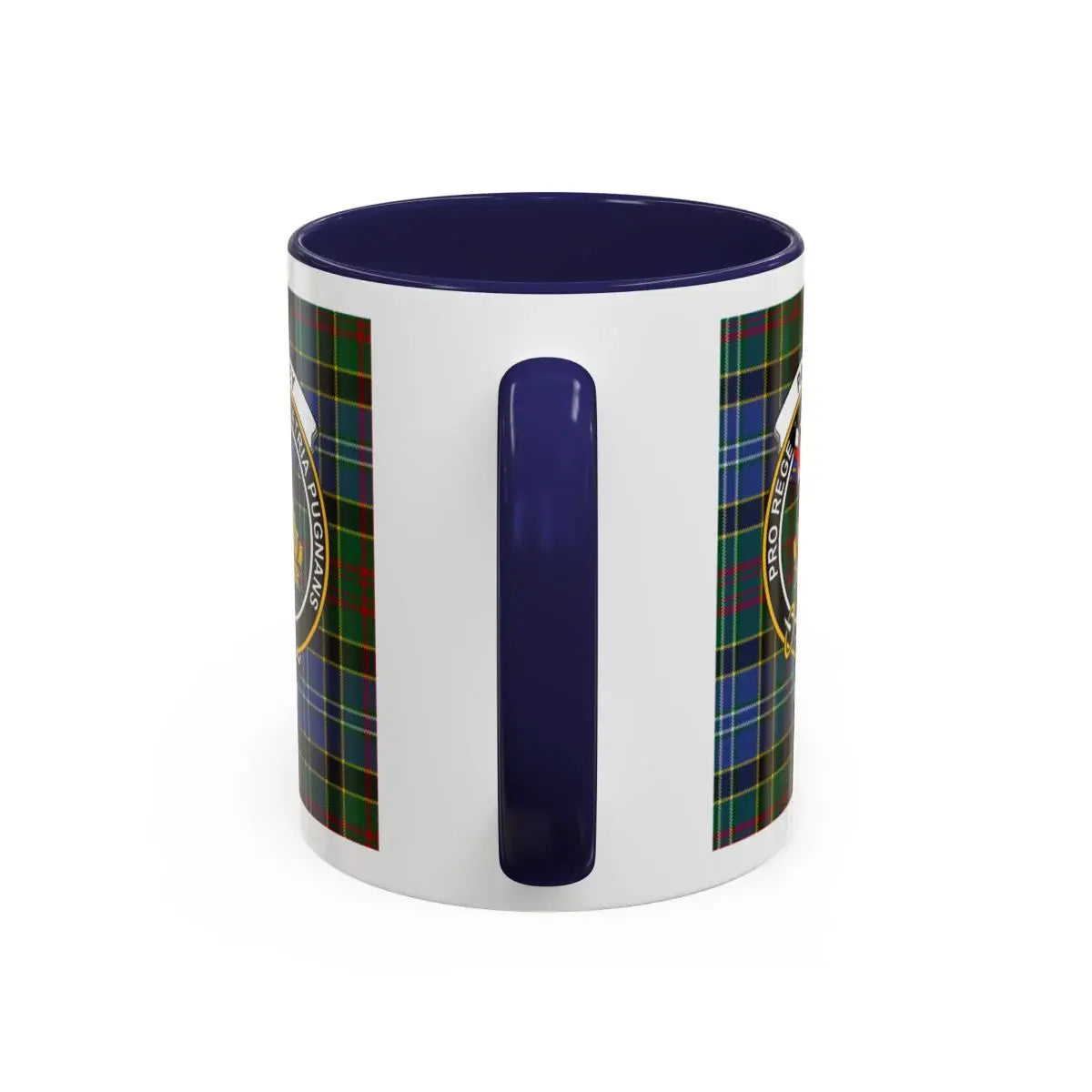 Clan Crest Tartan Mug with Dark Interior Design