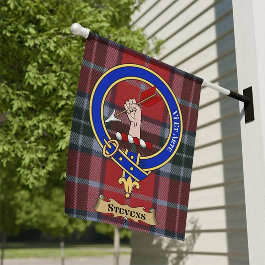 Stevens Tartan Clan Crest House Flag product