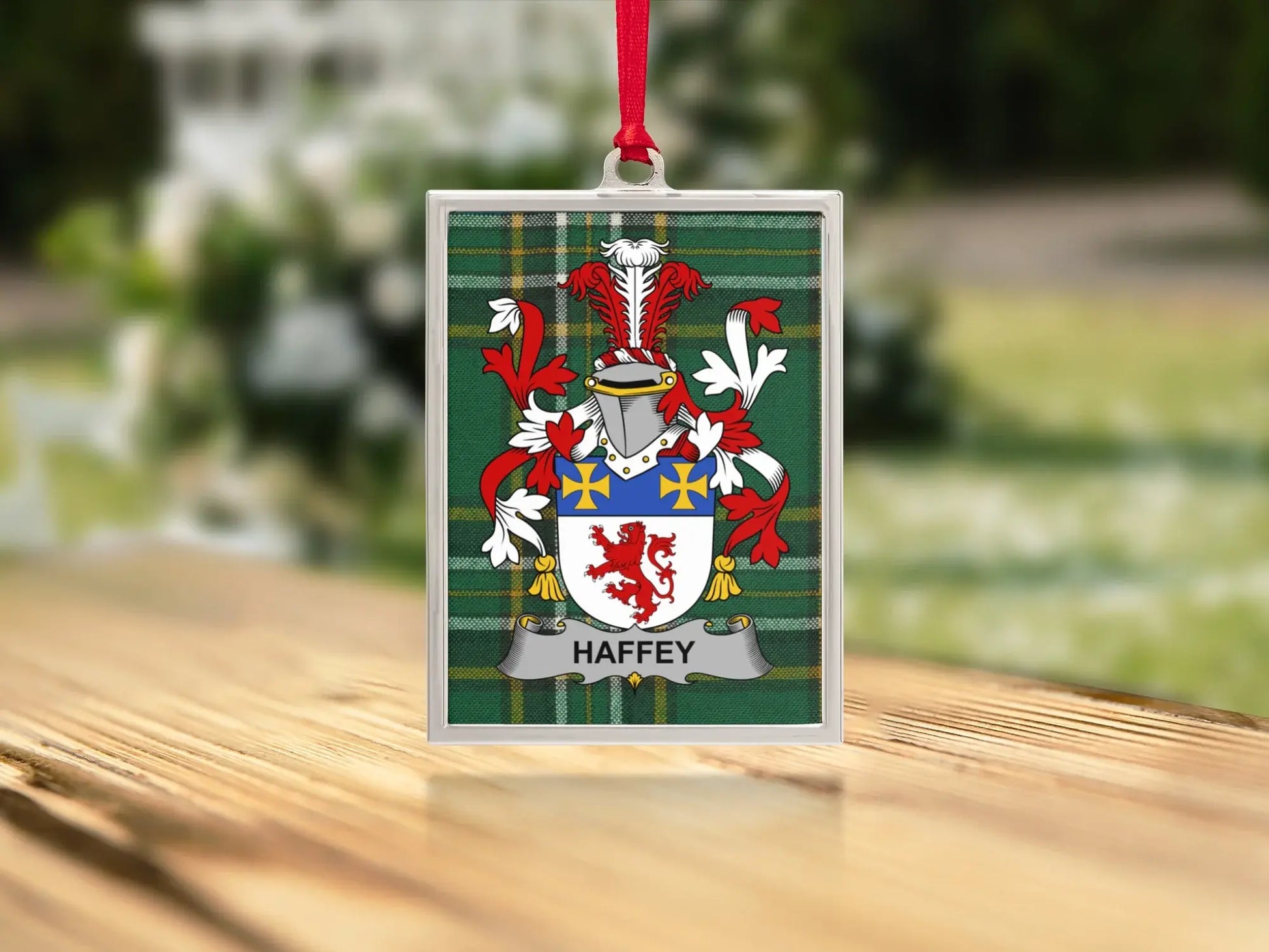 Heraldic Family Crest Personalized Ornament product