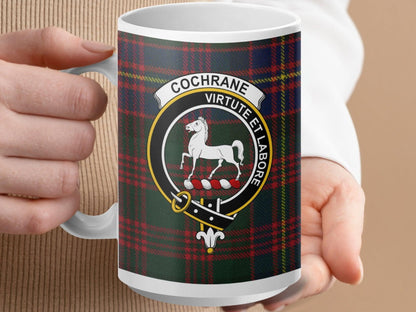 Cochrane Virtute et Labore Crest Design on a Mug product type