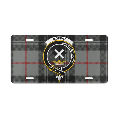 Moffat Tartan Clan Crest Novelty License Plate product type