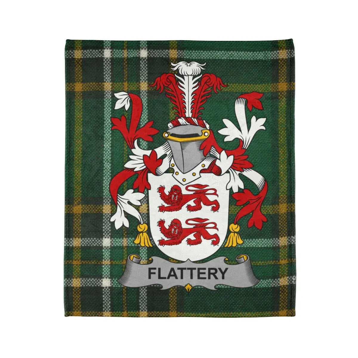 Flattery Family Crest Plaid Design Blanket product