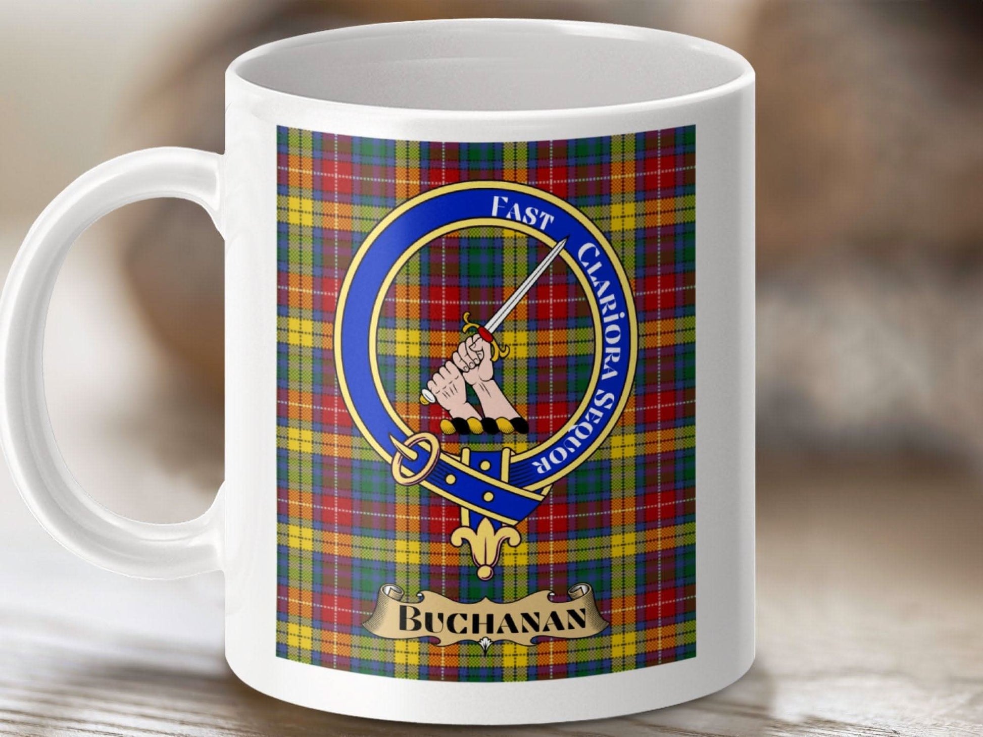Buchanan Clan Tartan Mug Ceramic Coffee product