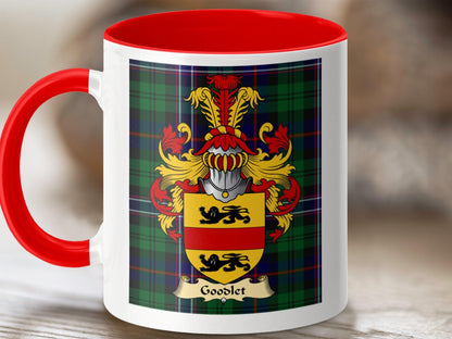 Goodlet Clan Surname Coat Of Arms Scottish Mug - Celtic Ancestry Gifts