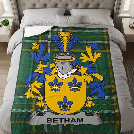 Family Crest Pattern Personalized Blanket product