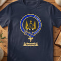 Johnston Scottish clan crest T-shirt in navy