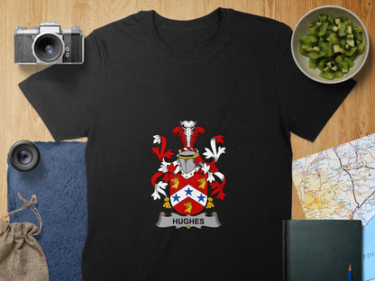 Hughes Family Crest Emblem Graphic Shirt Product
