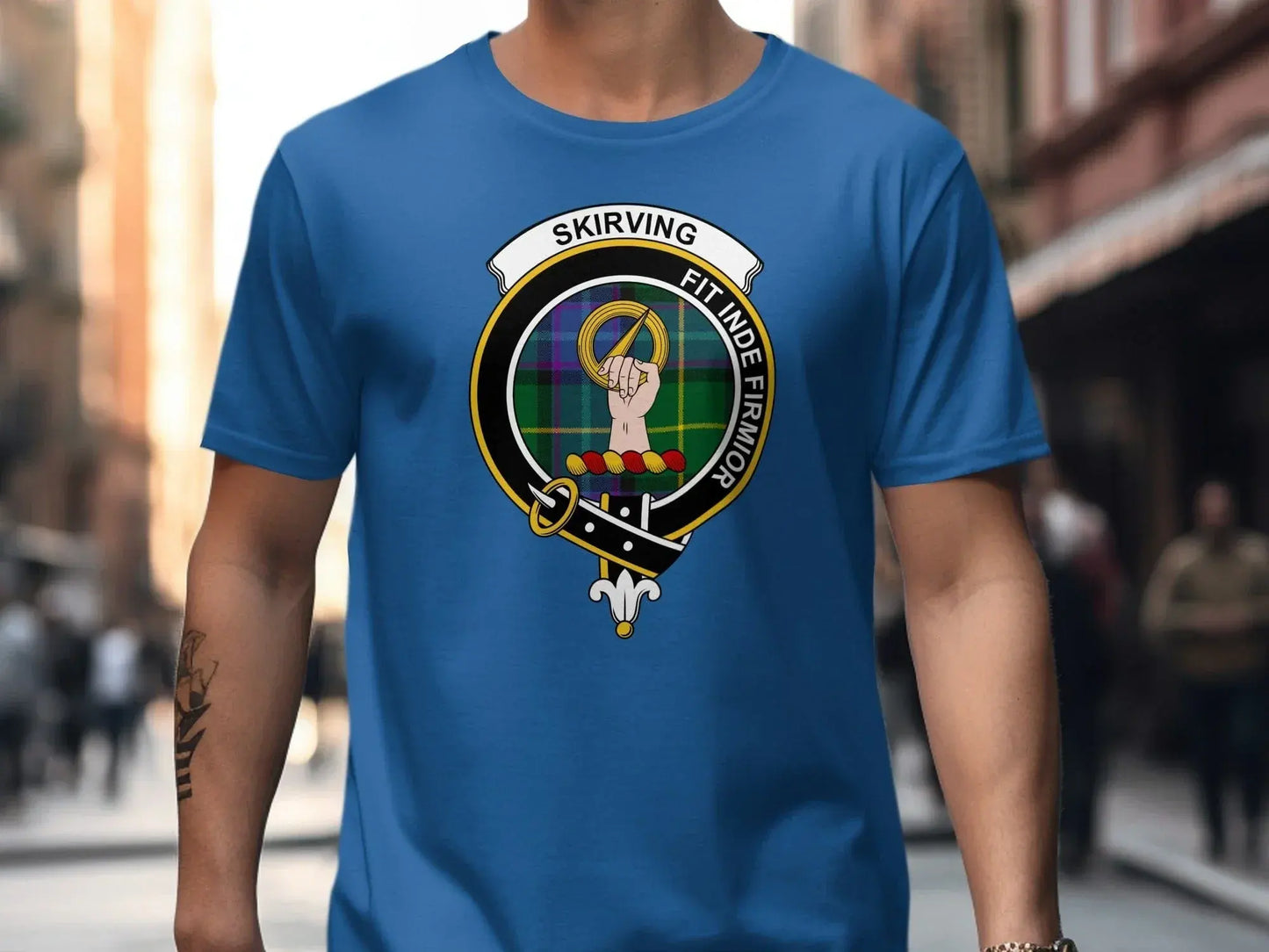 Clan Skirving Crest Shield Emblem Graphic T-Shirt product