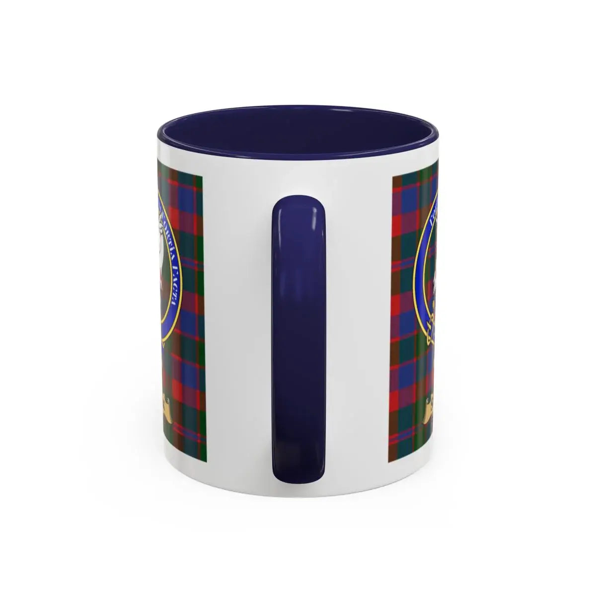Stark clan crest mug shown in 11 oz and 15 oz sizes