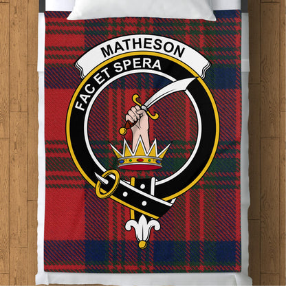 Scottish Clan Matheson Tartan Throw Blanket - Living Stone Gifts