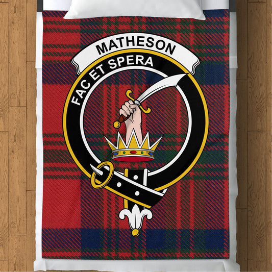 Scottish Clan Matheson Tartan Throw Blanket - Living Stone Gifts