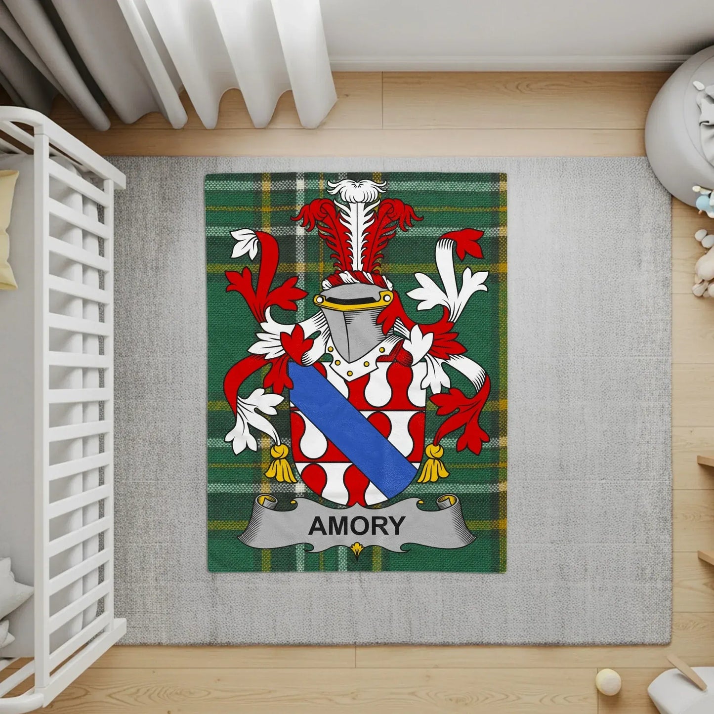 Amory Family Crest Heraldic Art Decor rug product
