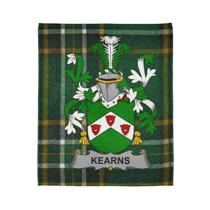 Kearns Family Crest Green Plaid Blanket product