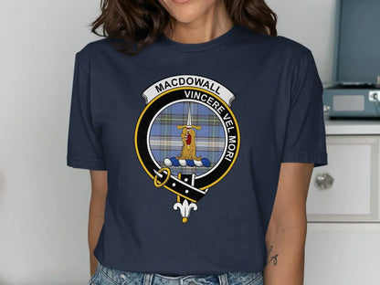 Macdowall Vincere Vel Mori Crest Emblem Apparel product