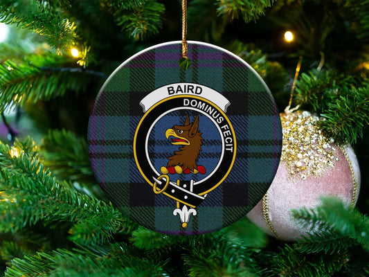 Baird Dominusfecit Plaid Pattern Circular Ornament product