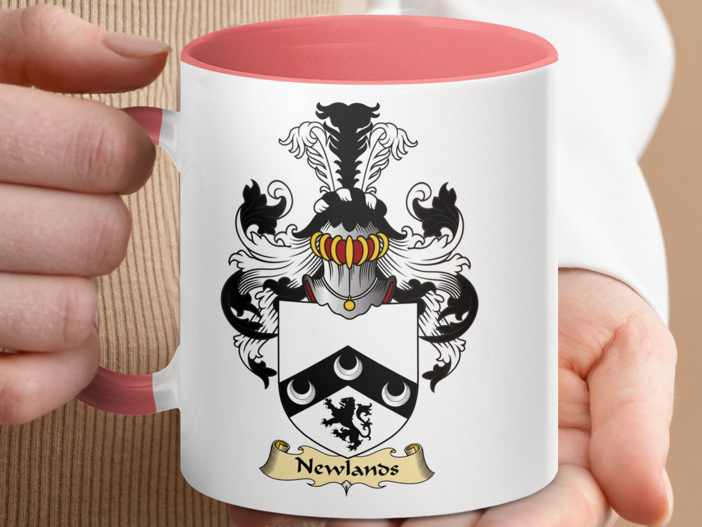 Newlands Clan Coat of Arms Beautiful Family Crest Mug - Living Stone Gifts