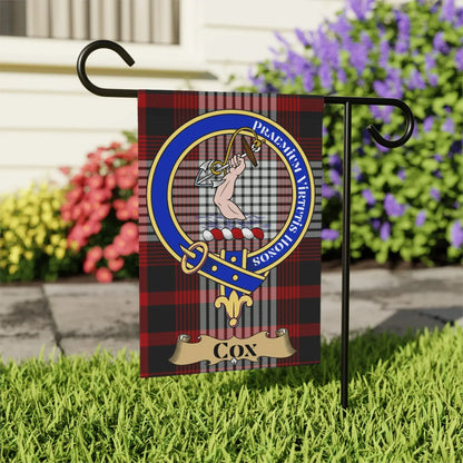 Scottish Clan Cox Tartan Garden Flag Product