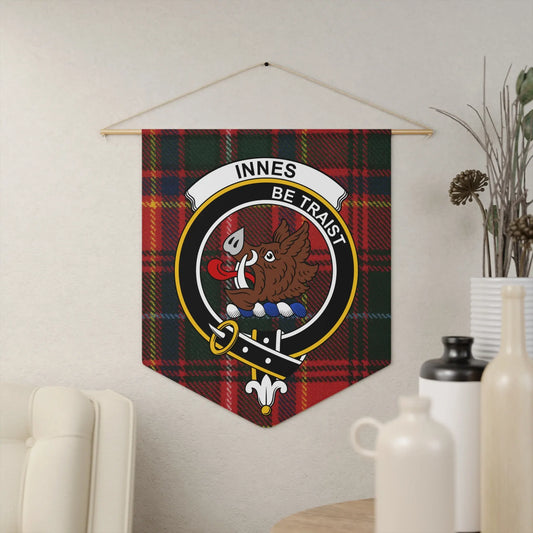 Scottish Clan Crest Wall Hanging Innes Tartan product type