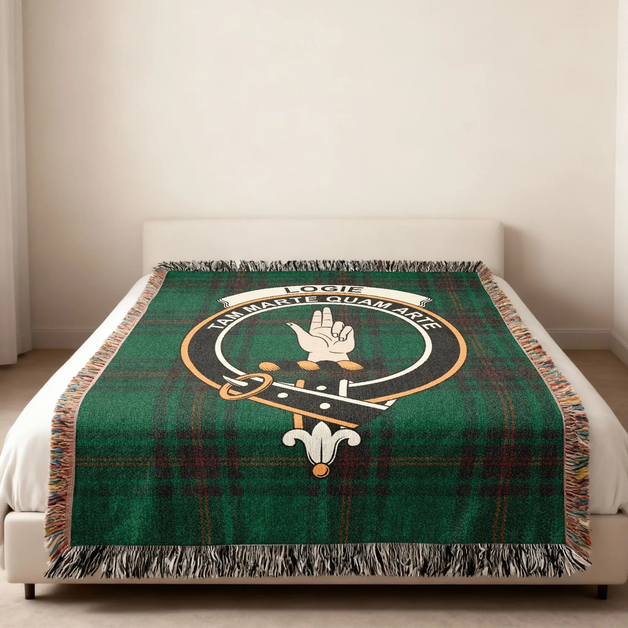 Logie Tam Marte Quam Arte Tartan Bed Blanket