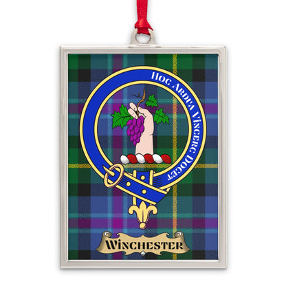 Winchester Crest Plaid Print Decorative Hanging product