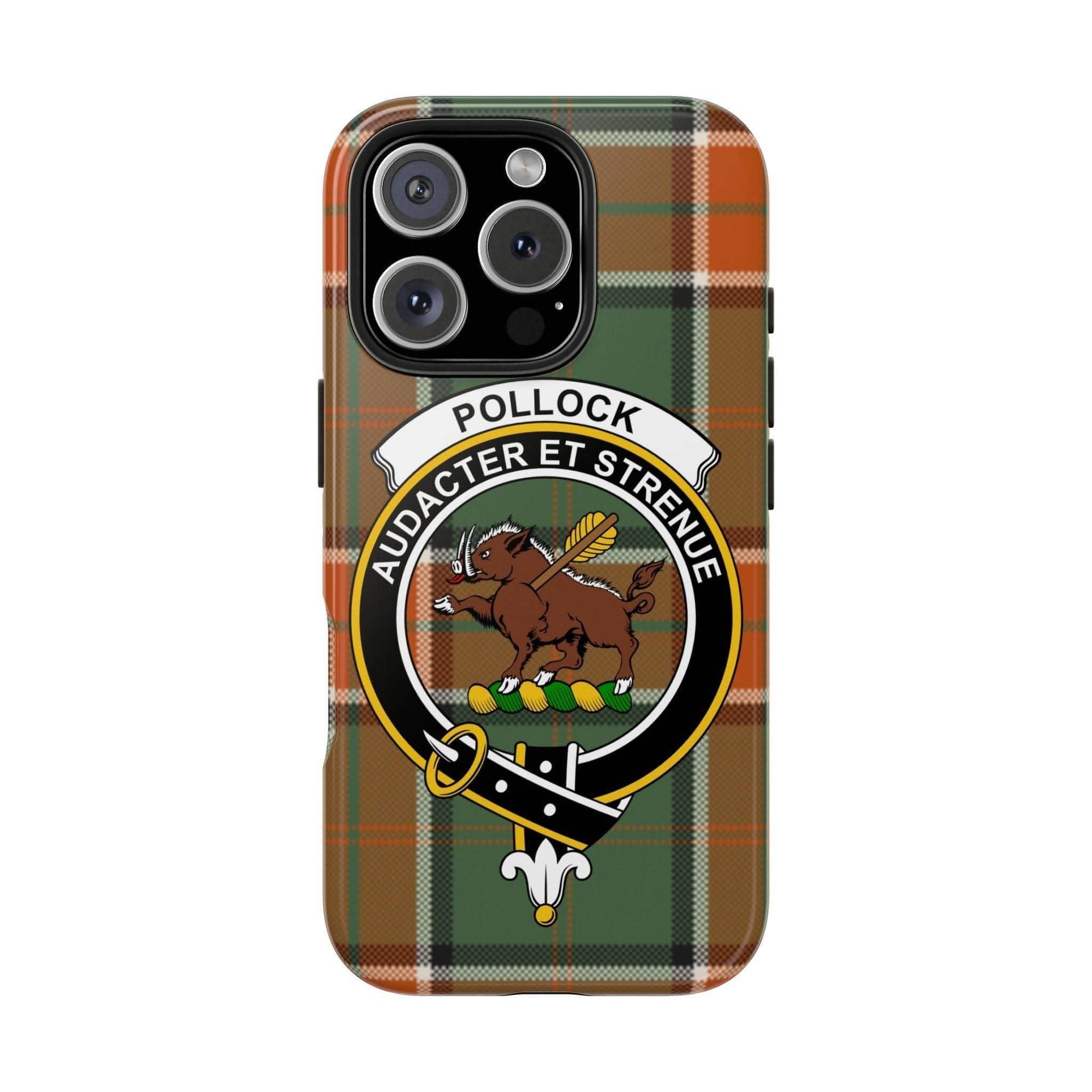 Pollock Clan Scottish Tartan Cell Phone Case - Celtic Ancestry Gifts