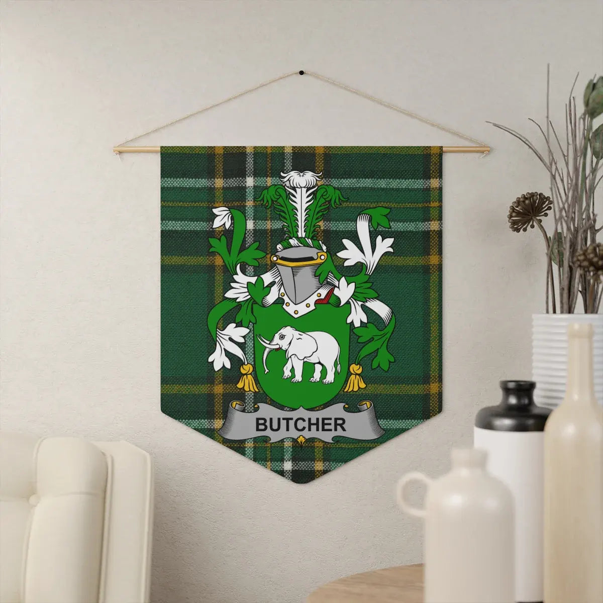 Family Crest Wall Hanging Decor Butcher Tapestry product type