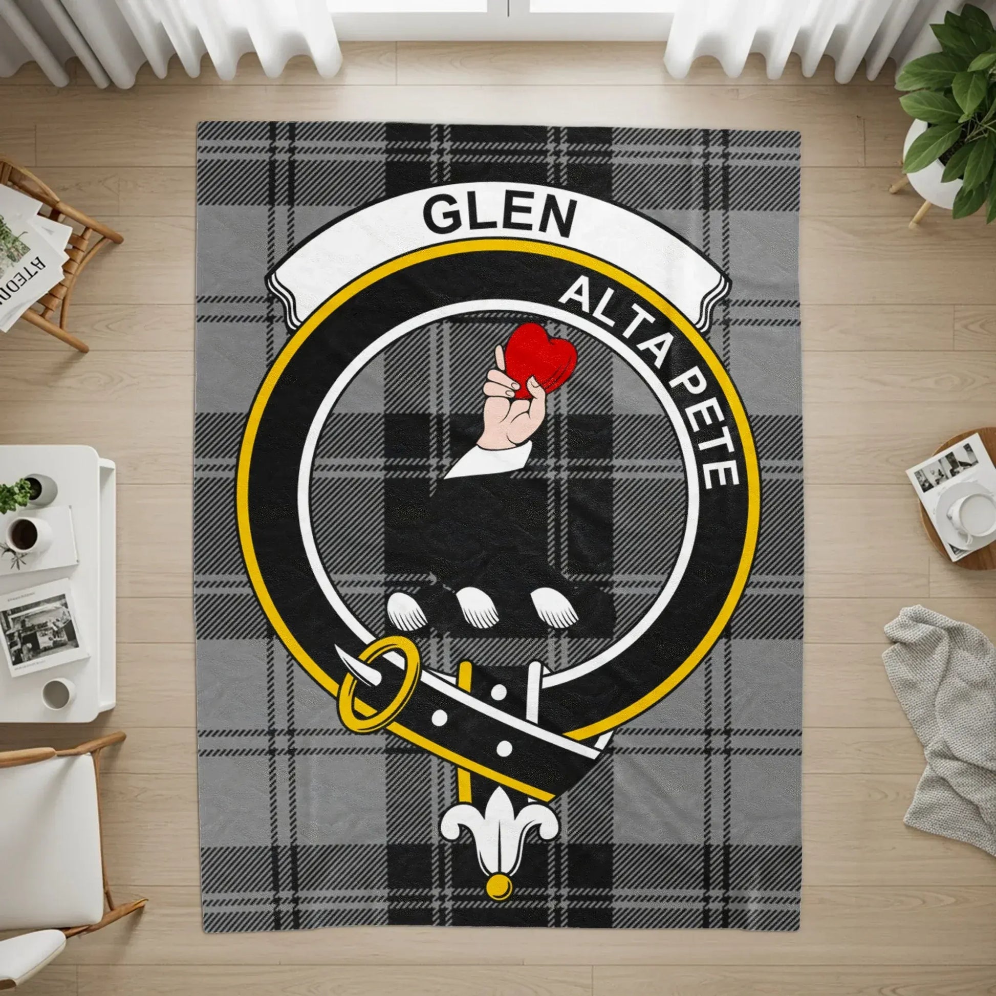Glen Altapete Crest Plaid Pattern Novelty Rug product