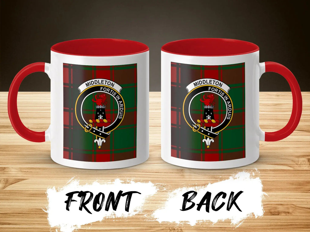 Middleton Fortis in Arduis Red Handle Mug