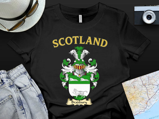 Scotland Coat of Arms Historic Symbol Bradbury T-shirt Product