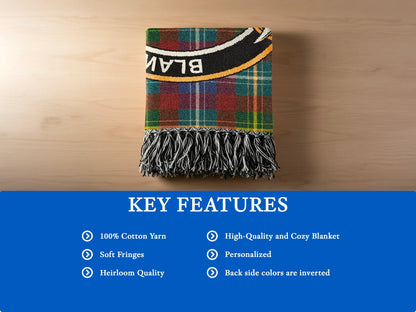 High-Quality Soft Fringes Personalized Cozy Blanket