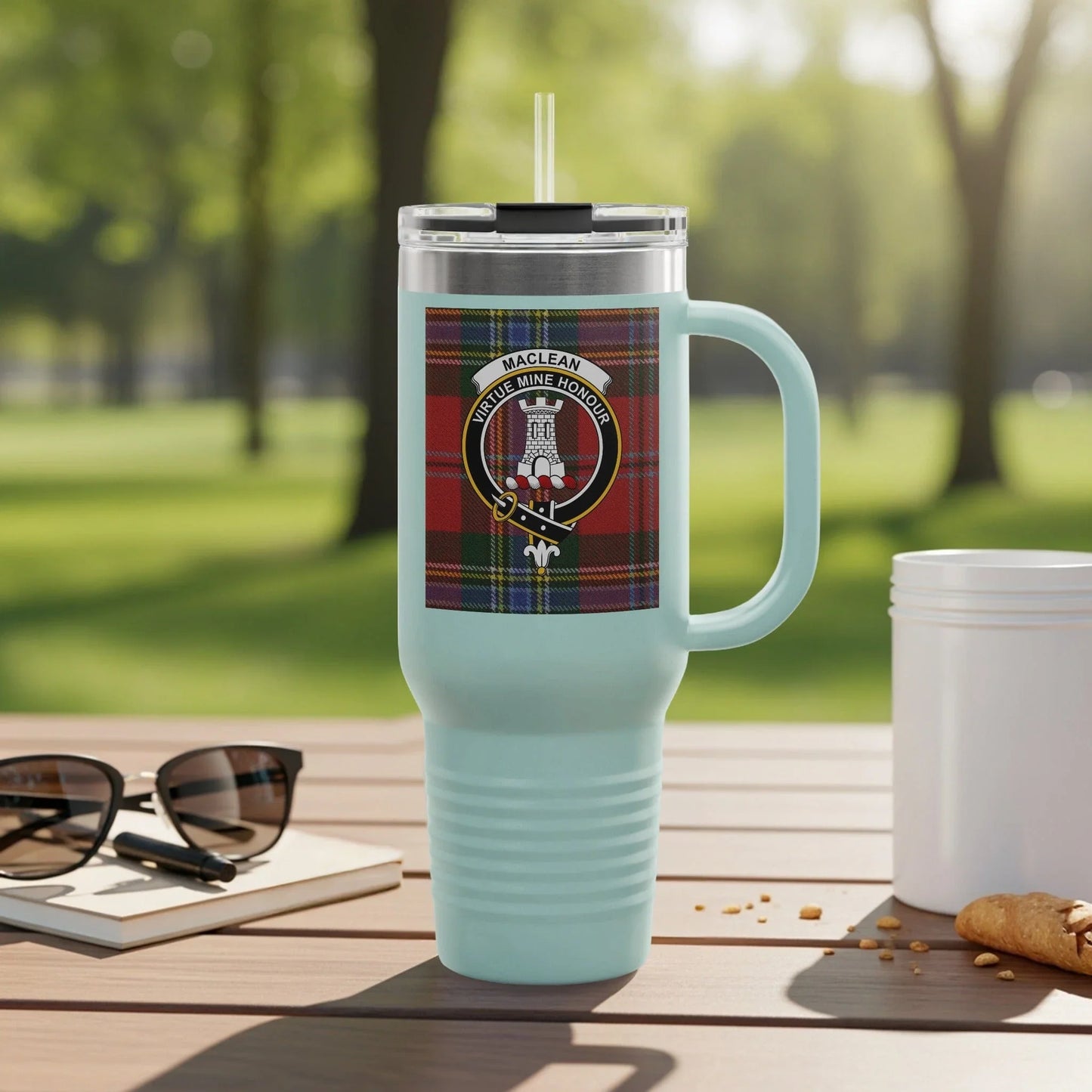 MacLeay Crest Tartan Outdoor Tumbler Product