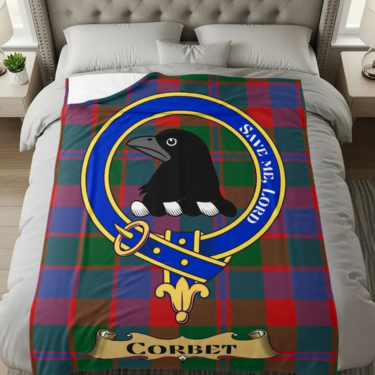 Corbet Plaid Crest Design Bedspread product