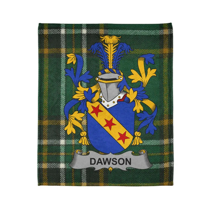 Custom Dawson Family Crest Tartan Blanket product type