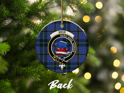 Tartan Family Crest Christmas Tree Ornament product