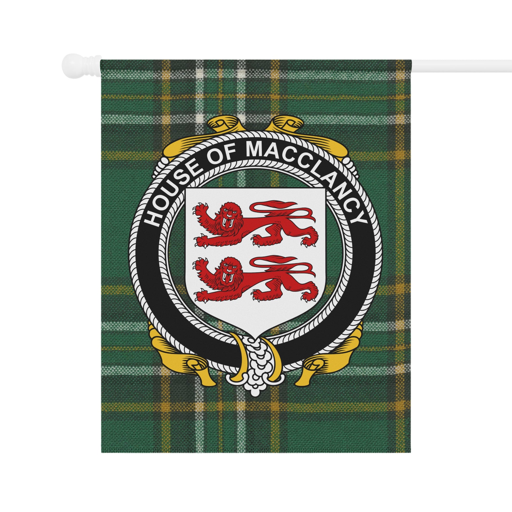 House of MacClancy Banner with Clan Crest Design
