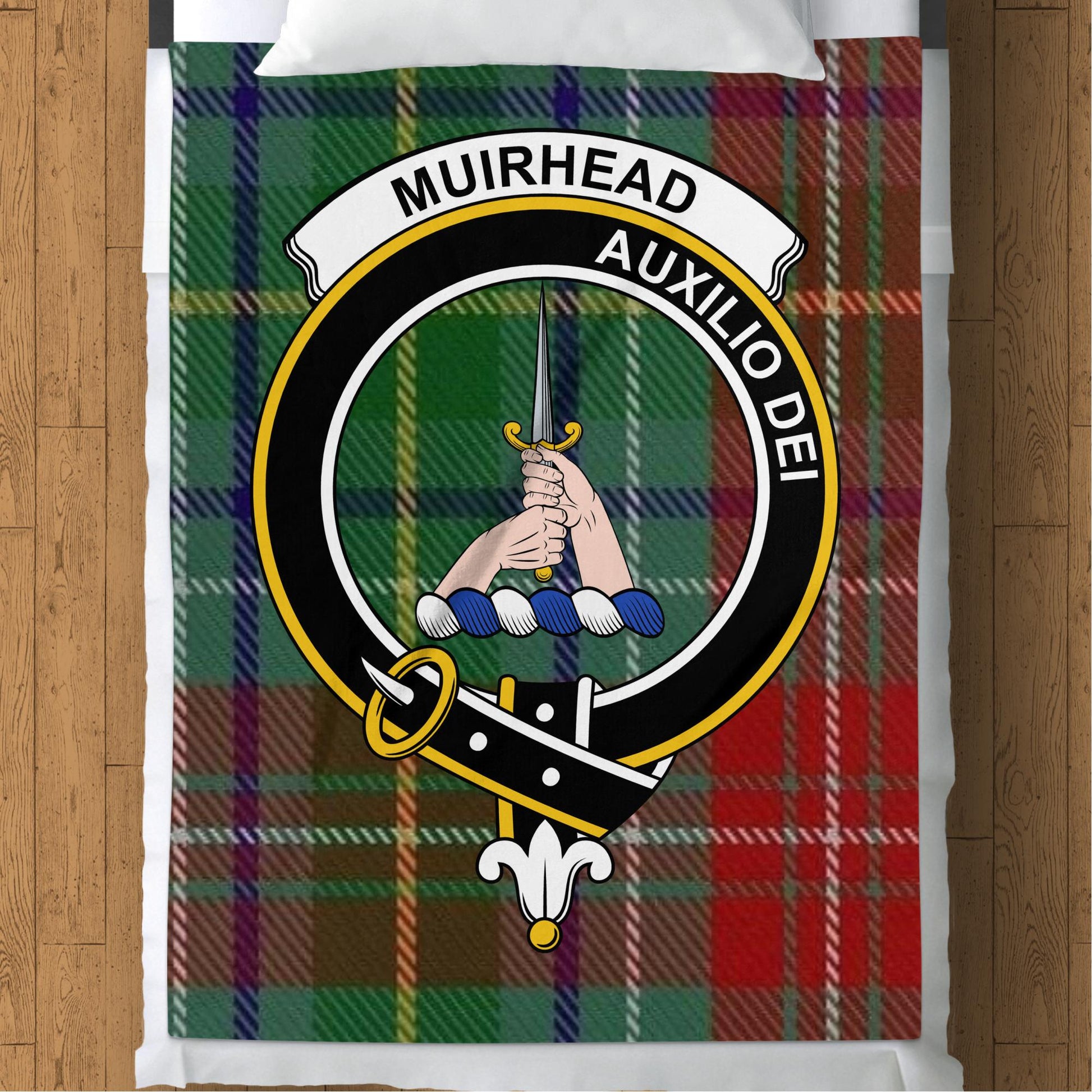 Scottish Clan Muirhead Tartan Plaid Throw Blanket - Living Stone Gifts