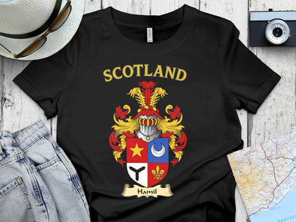 Scotland Hamil Family Crest Heritage T-shirt product type