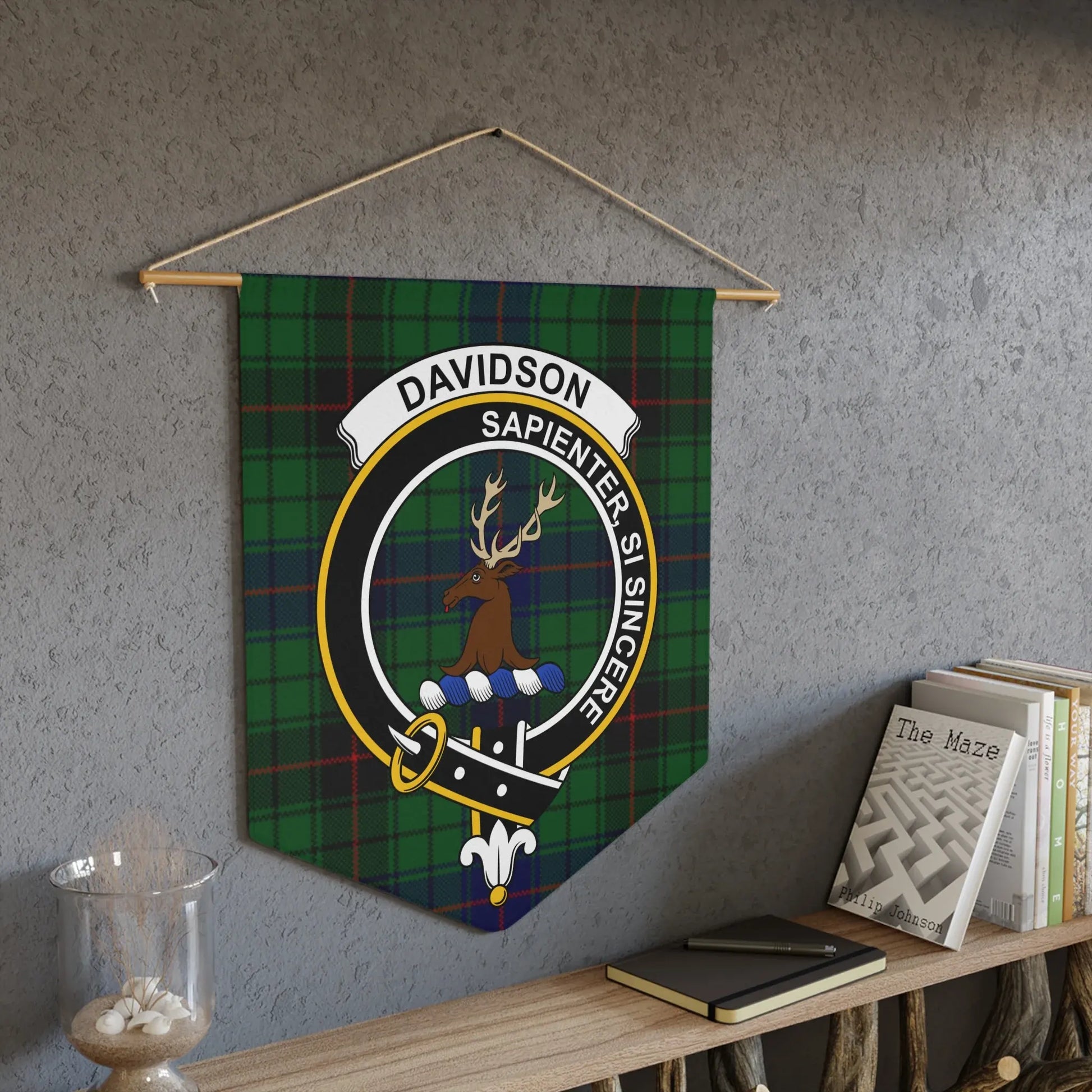 Davidson Clan Crest Tartan Wall Hanging product