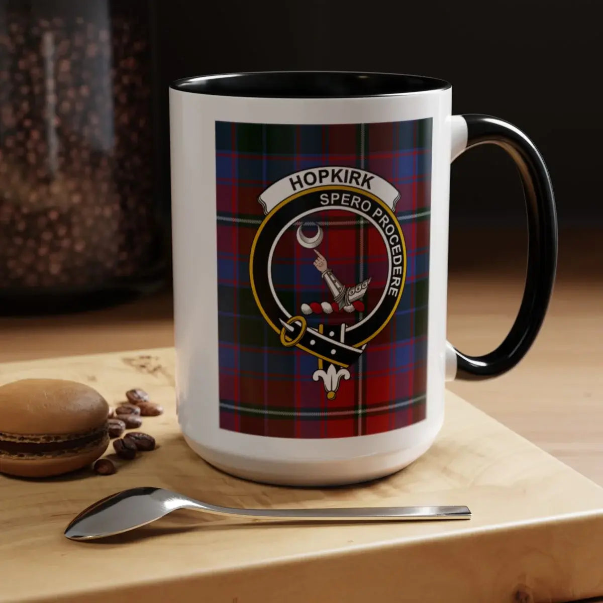 Hopkirk Spero Procedere Tartan Design Mug