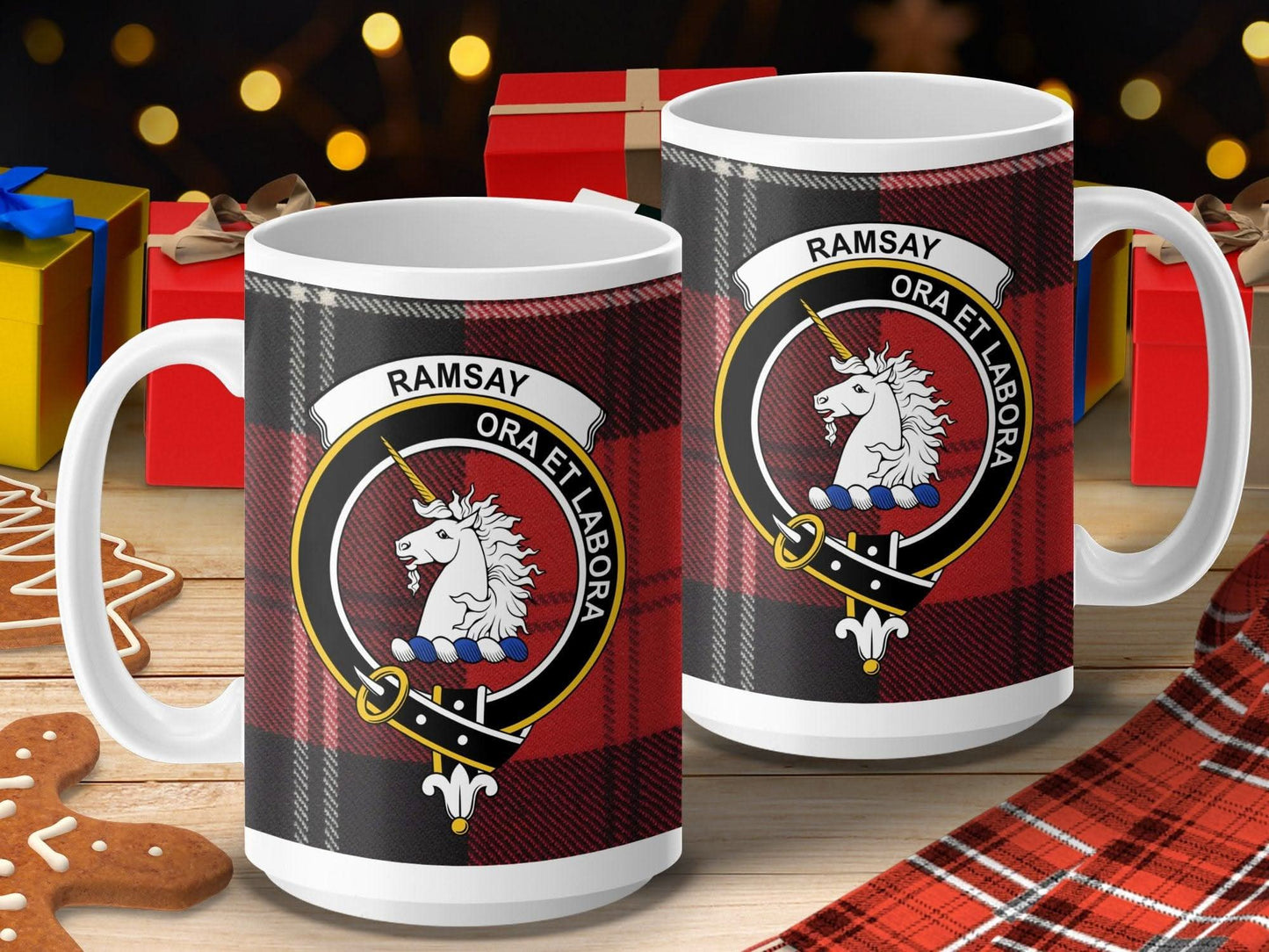 Personalized Ramsey Ora Et Labora Crest Mug product