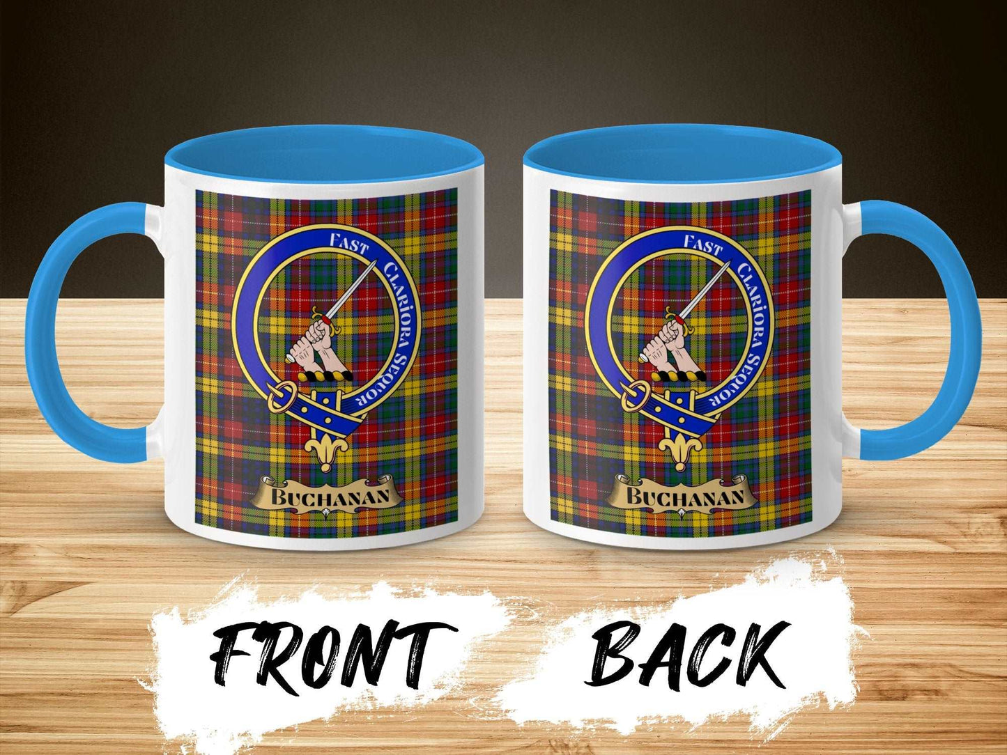 Beautiful Clan Buchanan Emblem Displayed Mug - Living Stone Gifts