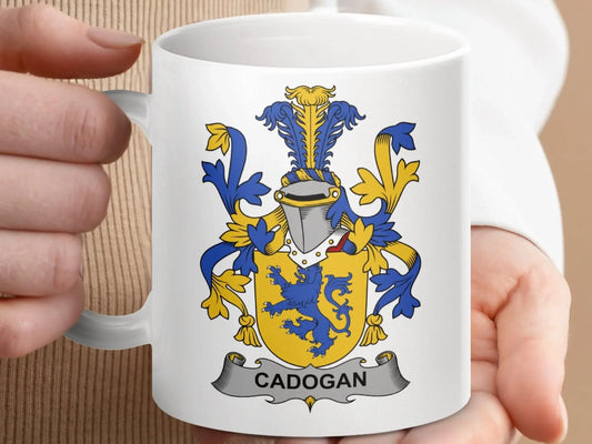 Cadogan Surname Irish Family Crest Gift Idea Graphic mug - Celtic Ancestry Gifts
