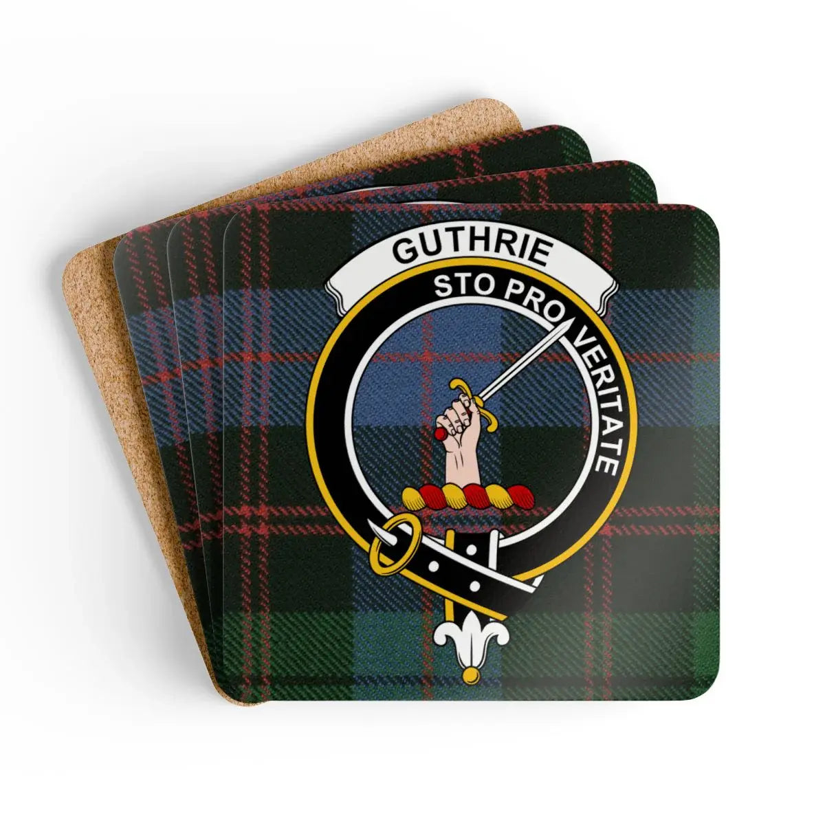 Guthrie Sto Pro Veritate Tartan Coaster product type