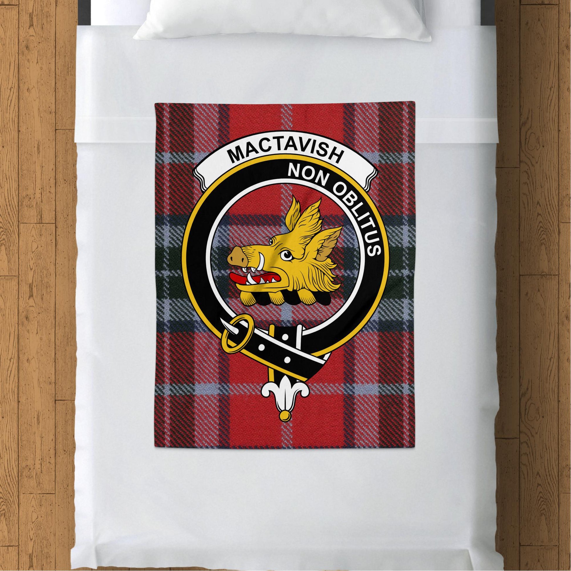 Scottish Clan Mactavish Tartan Throw Blanket - Living Stone Gifts